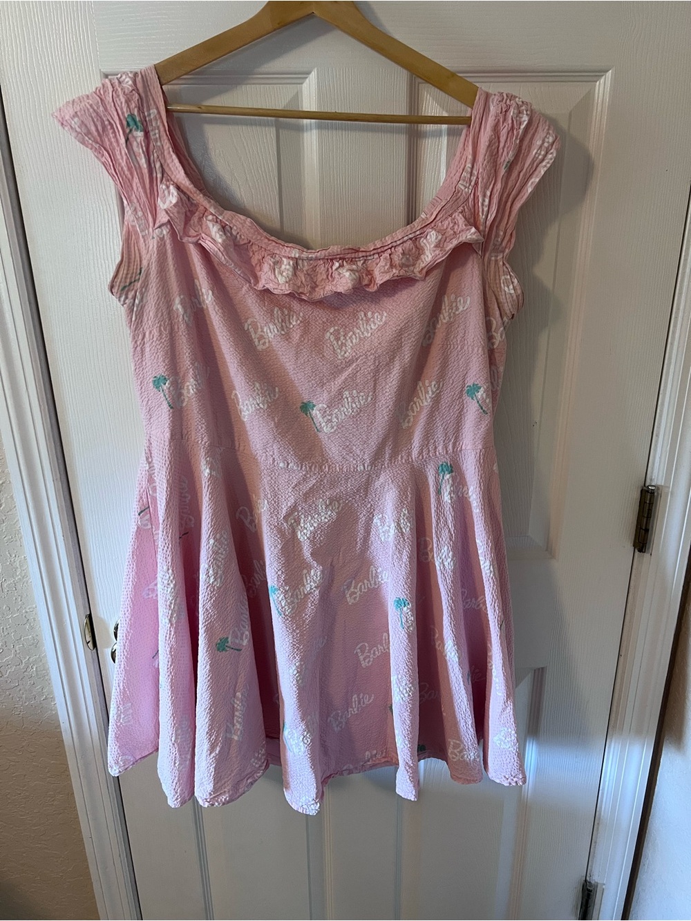 Loungefly X Barbie Palm Tree Logo Date Night Dress Size: 1X Costume Skater Dress